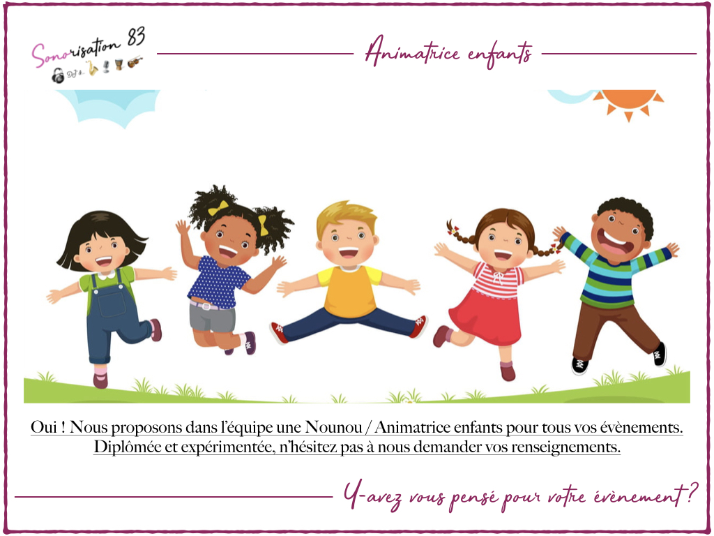 Animatrice enfant